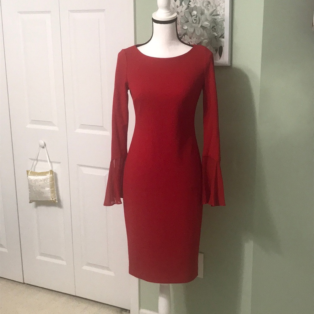 🔥NWOT Calvin Klein Red Dress🔥
